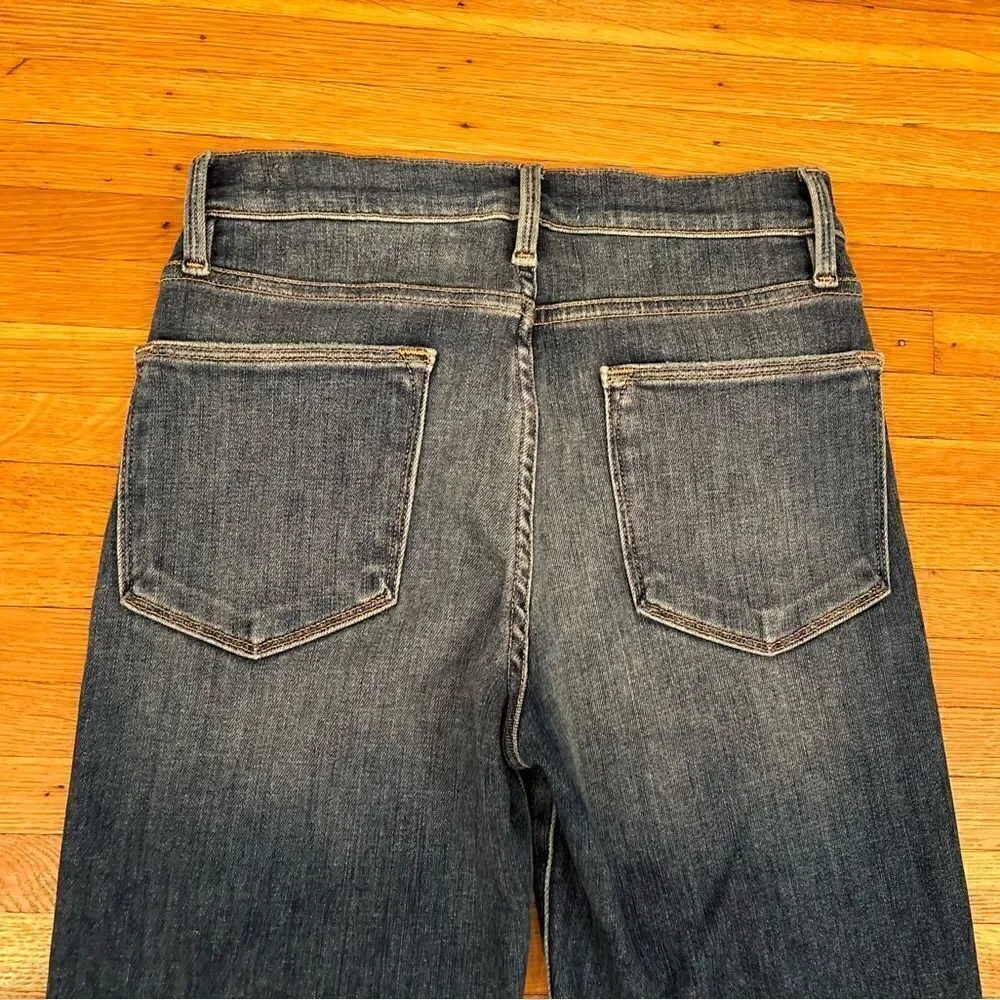 Frame Le High Straight ripped jeans